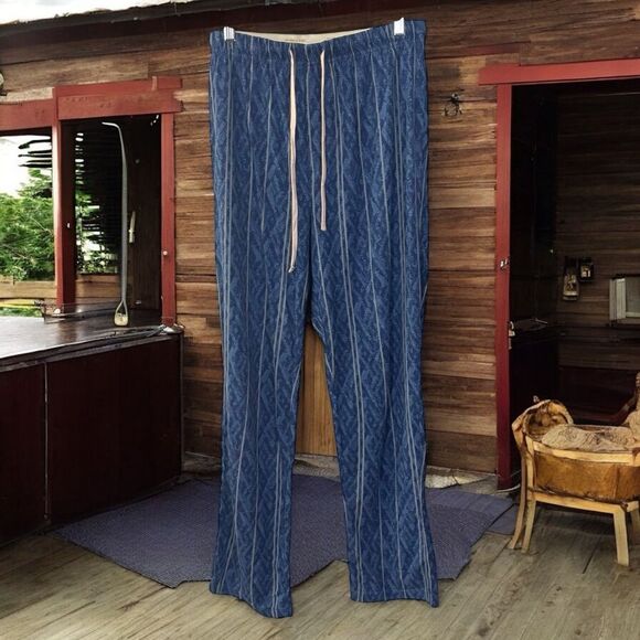 Frye Blue Pajama lightweight pants  Comfortable Stylish Design men’s medium - Picture 1 of 6